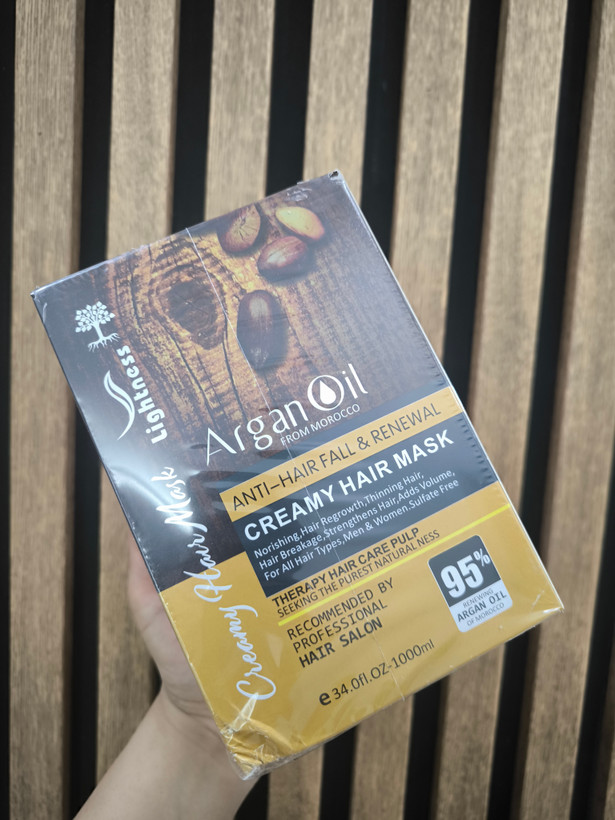 ماسک مو بدون سولفات حاوی آرگان لایتنس Lightness اصلی